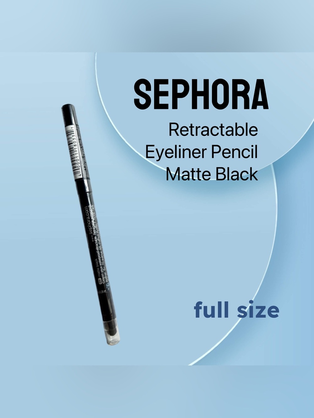 ⚡️🇫🇷🆕NIB SEPHORA |FULL| Classic Black Waterproof Retractable Eyeliner Pencil